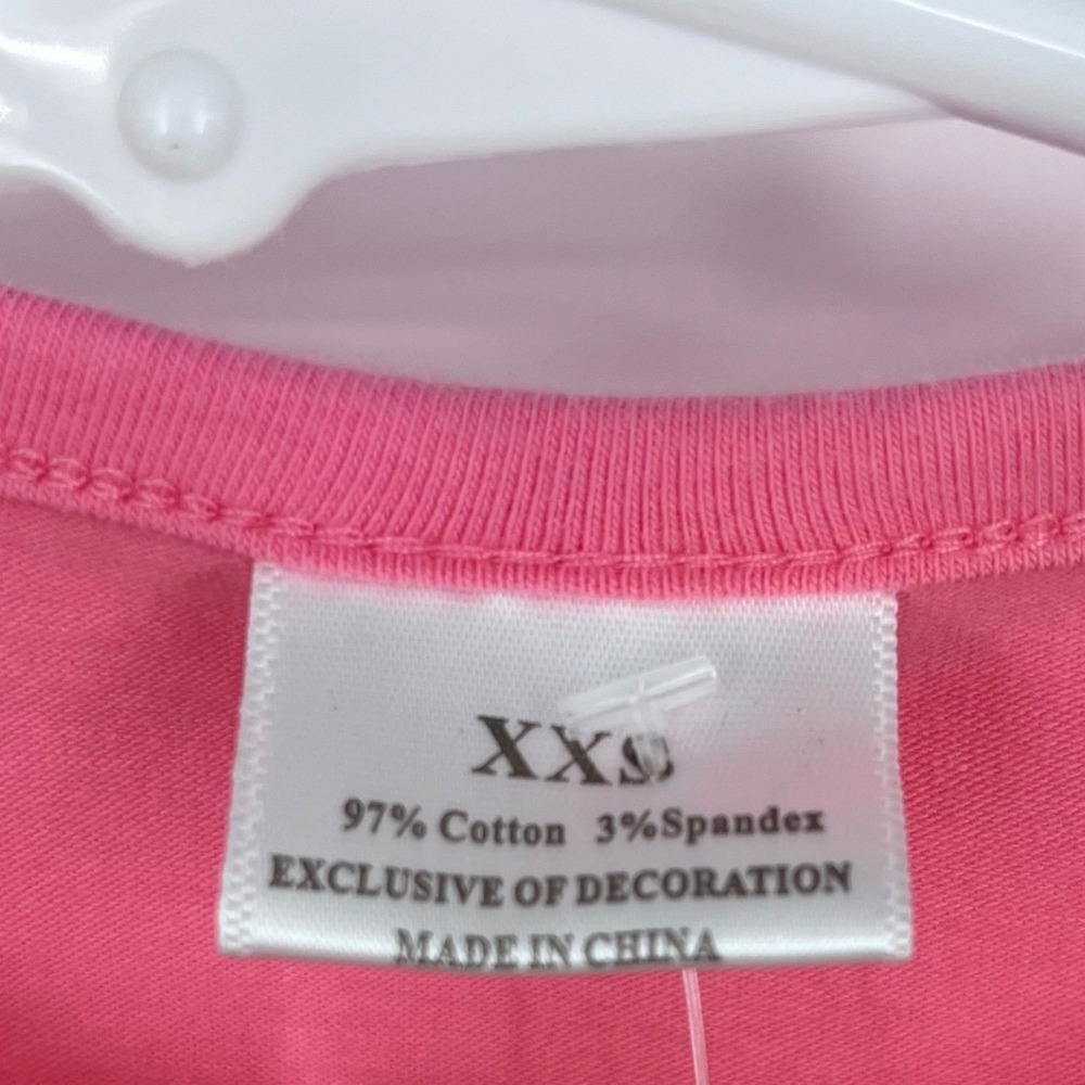 Jesus Is The Reason 2-Piece Outfit Girls XXS Pink Ruffle Bell Bottoms Retro - Picture 5 of 13